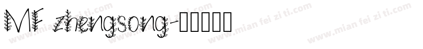 MF zhengsong字体转换